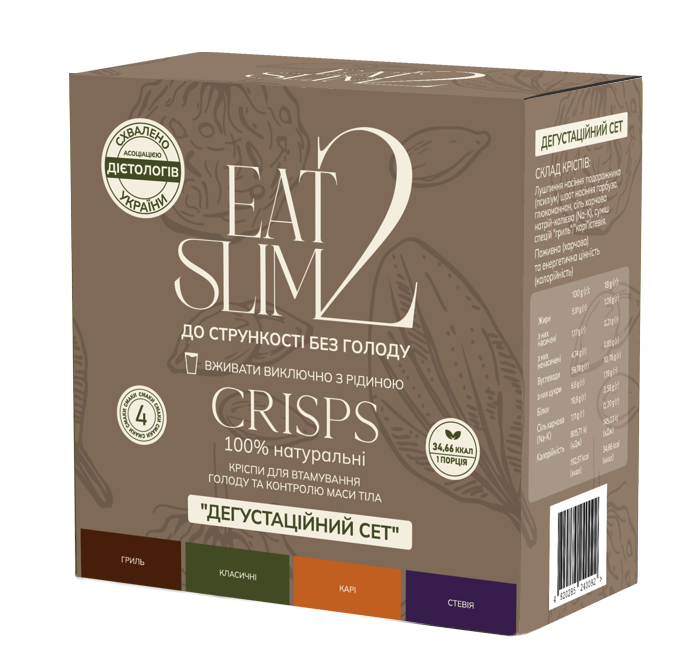 Кріспи "Eat2Slim" "Дегустаційний мікс", 72 г